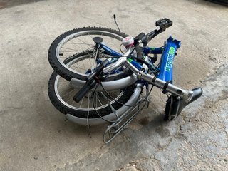 Bicicleta Plegable Azul