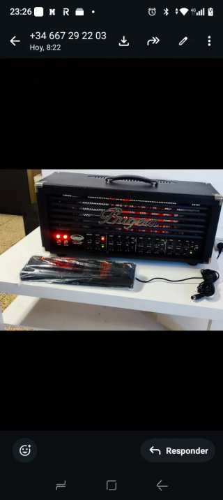 Cabezal amplificador válvulas guitarra Bugera