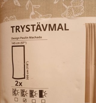 Tende Ikea Trystavmal beige 2 teli da 145x300 cm