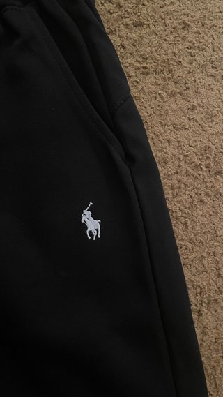 Pantaloncini Ralph Lauren neri con stemma
