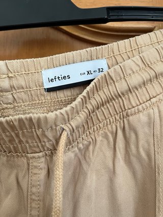 Pantalón cargo Lefties beige XL
