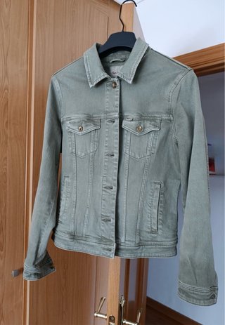 Cazadora vaquera verde