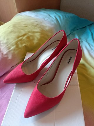 Zapatos de tacón rojos Pimkie