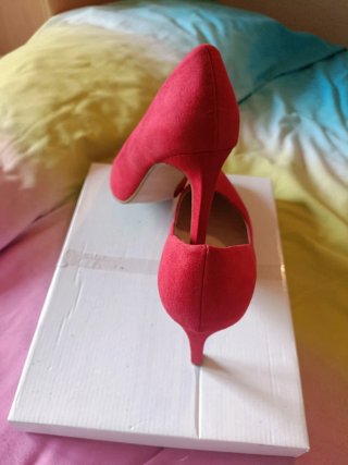 Zapatos de tacón rojos Pimkie