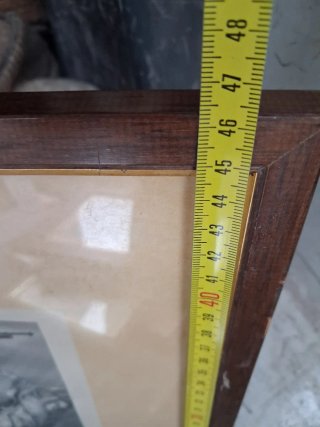 Quadro grande con cornice in legno euro 15