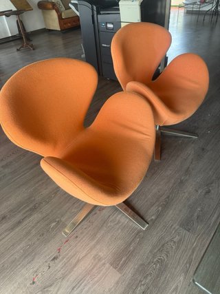 Sillón de oficina naranja