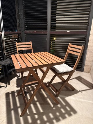 Conjunto Mesa y Sillas Plegables Terraza