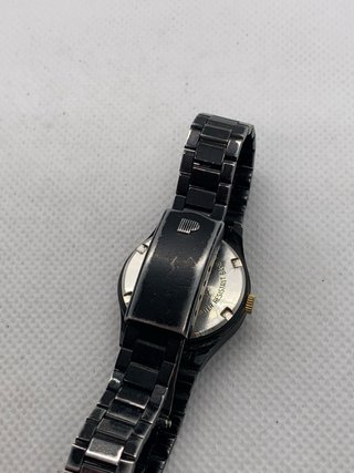 Reloj Seiko Pulsar Vintage Negro y Dorado