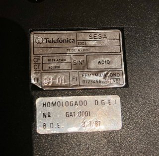 Teléfono Vintage TEIDE Rojo Original Telefónica