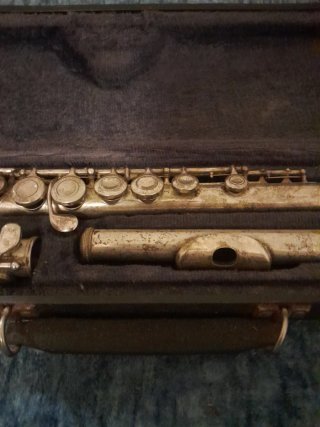 Flauta travesera con estuche