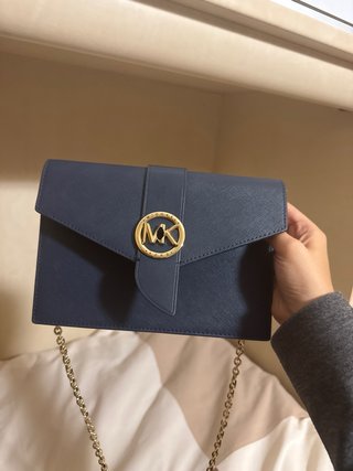 Borsa Michael Kors Blu e Oro