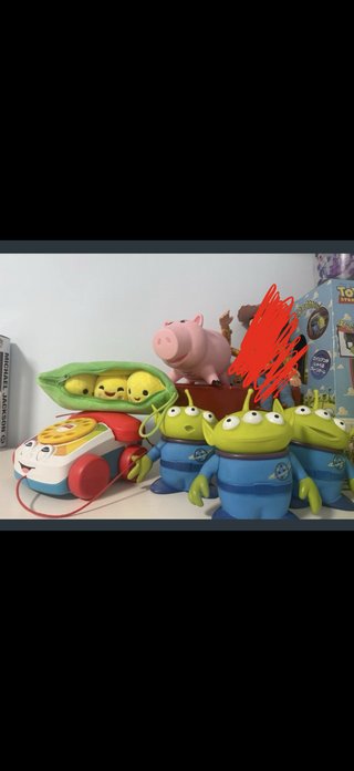 Muñecos Toy Story: Alien, Piggy, Peas