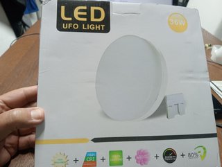 Plafon LED UFO 36W Ultra-Fino 23cm Luz Neutra