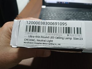 Plafon LED UFO 36W Ultra-Fino 23cm Luz Neutra