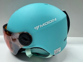 Casco de esquí azul con visera Talla S 53-55CM