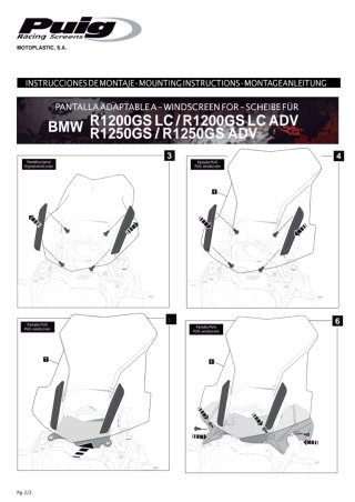 Pantalla de moto oscura Bmw gs 1200lc y 1250 6486F