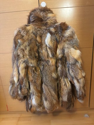 Abrigo Piel Zorro Natural Vintage