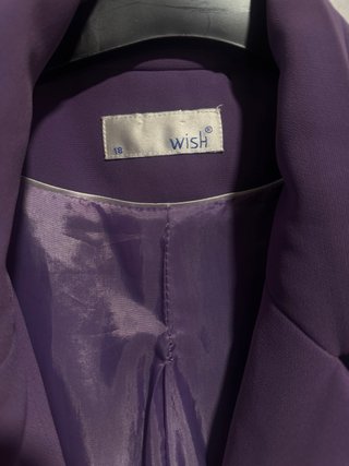 Americana morada elegante Wish