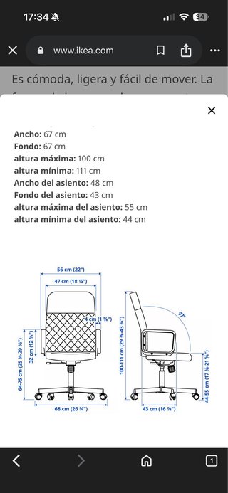 Pack Escritorio MICKE + Silla RENBERGET IKEA