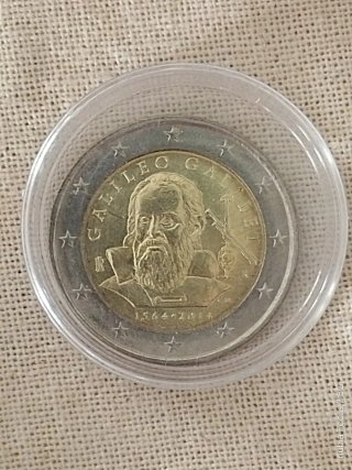 Moneda 2€ Italia 2014 Galileo Galilei