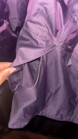 Chaqueta Quechua Morada Impermeable