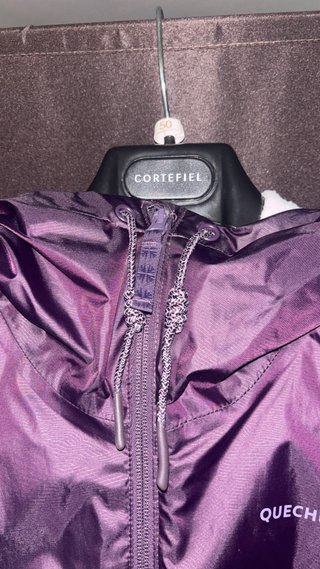 Chaqueta Quechua Morada Impermeable