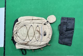 Mochila The North Face Beige y Negra