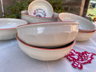 Set 6 piatti fondi per risotto vintage