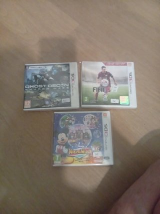3 Juegos Nintendo 3DS: FIFA 15, Ghost Recon, Disne