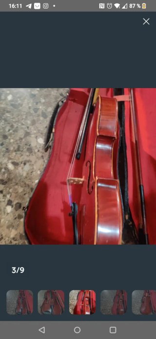 Violín Stradivarius 4/4 con funda y arco