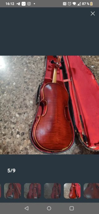 Violín Stradivarius 4/4 con funda y arco