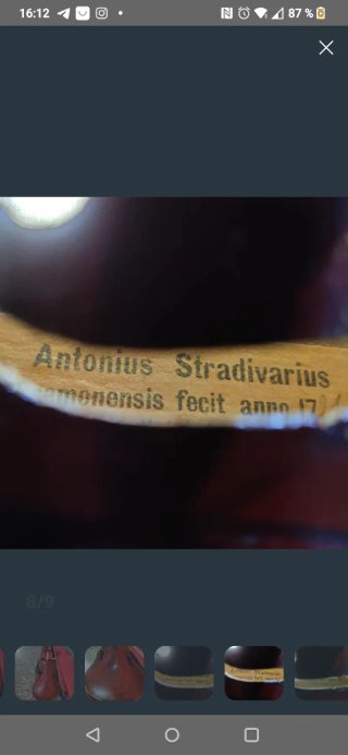 Violín Stradivarius 4/4 con funda y arco