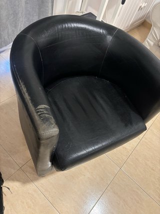 Butaca Negra Polipiel Ikea