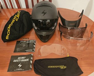 Casco Scorpion Exo-HX1 Carbon SE Negro/Gris