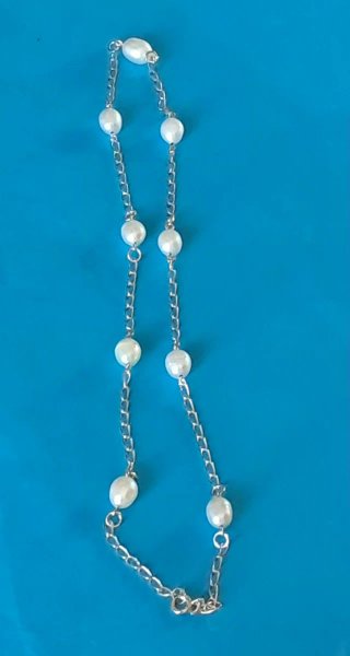 Collar Plata Ley Perlas Cultivadas