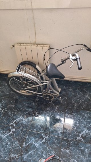 Bicicleta Plegable Plata