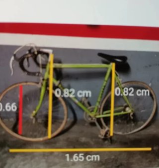 Bicicleta ORBEA vintage verde