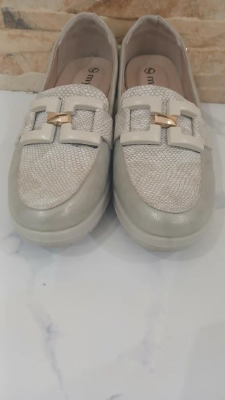 Cuñas Mysoft Beige y Doradas Mujer