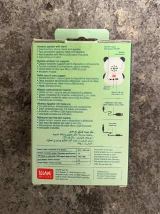 Altoparlante e supporto telefono panda