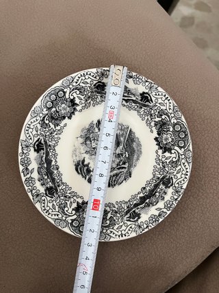 Juego de tazas y platos Cartuja de Sevilla