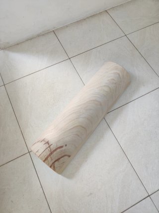 Tronco de madera para ejercicio