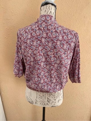 Bomber estampada manga 3/4