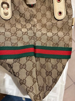 Borsa Gucci Beige/Verde