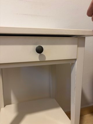 Mesita Noche Alta Cajón Ikea Hemnes Blanca