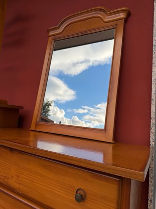 Cómoda cajonera de madera conjunto