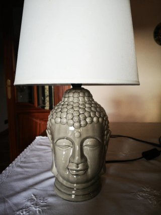 2 Lámparas Buda Gris Cerámica, 15€ cada una