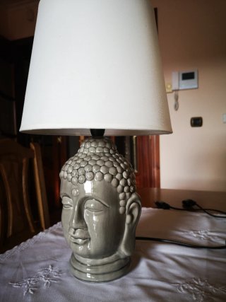 2 Lámparas Buda Gris Cerámica, 15€ cada una