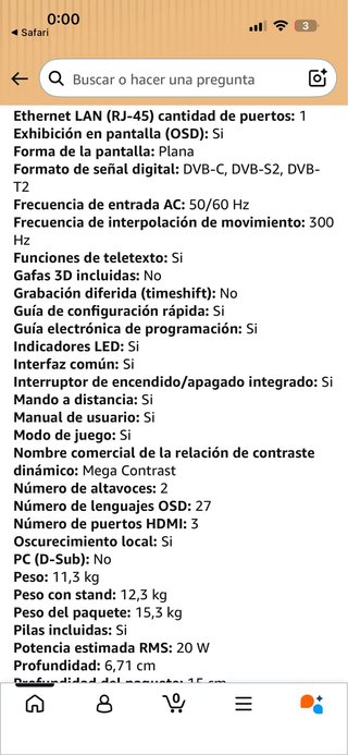 Samsung TV 48 Negra