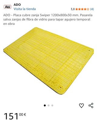 Placa cubre zanja