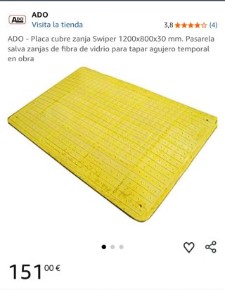 Placa cubre zanja